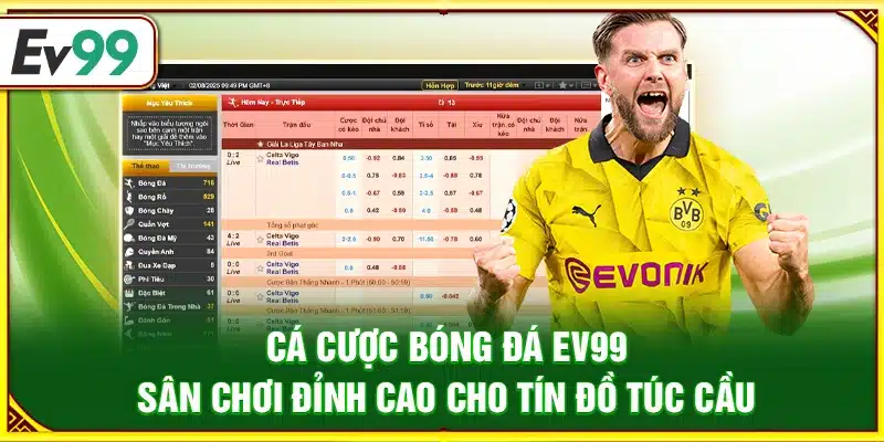 Cá cược bóng đá Ev99 – Sân chơi đỉnh cao cho tín đồ túc cầu