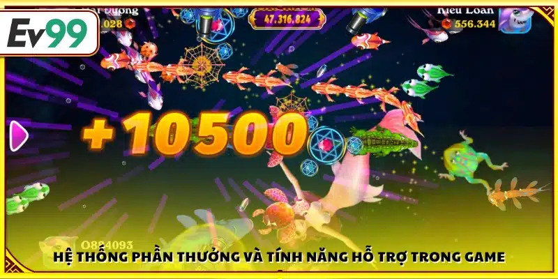 Cơ chế thưởng và các công cụ hỗ trợ khi chơi